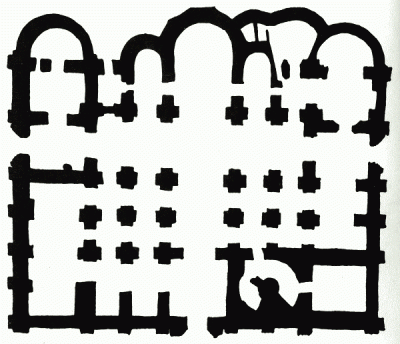 Cathedral of St Sophia in Novgorod. Plan